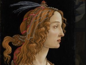 Visite guidée par 1visit4you de l'exposition  Botticelli.
Alessandro Filipepi dit Botticelli (vers 1445 – 1510), Portrait de jeune femme dite La Belle Simonetta, vers 1485, 
